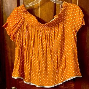 Off the shoulder top | mustard yellow | Rewind | Sz M